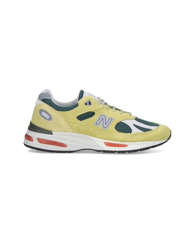 New Balance Low-Top Sneaker Layered Suede And Mesh Sneakers With Iconic Accent gelb Gelb