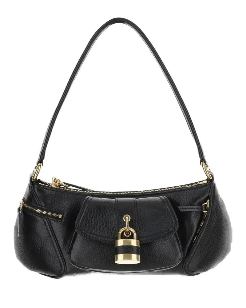 Chloé Hobo Bags 99 Leather Shoulder Bag schwarz Schwarz