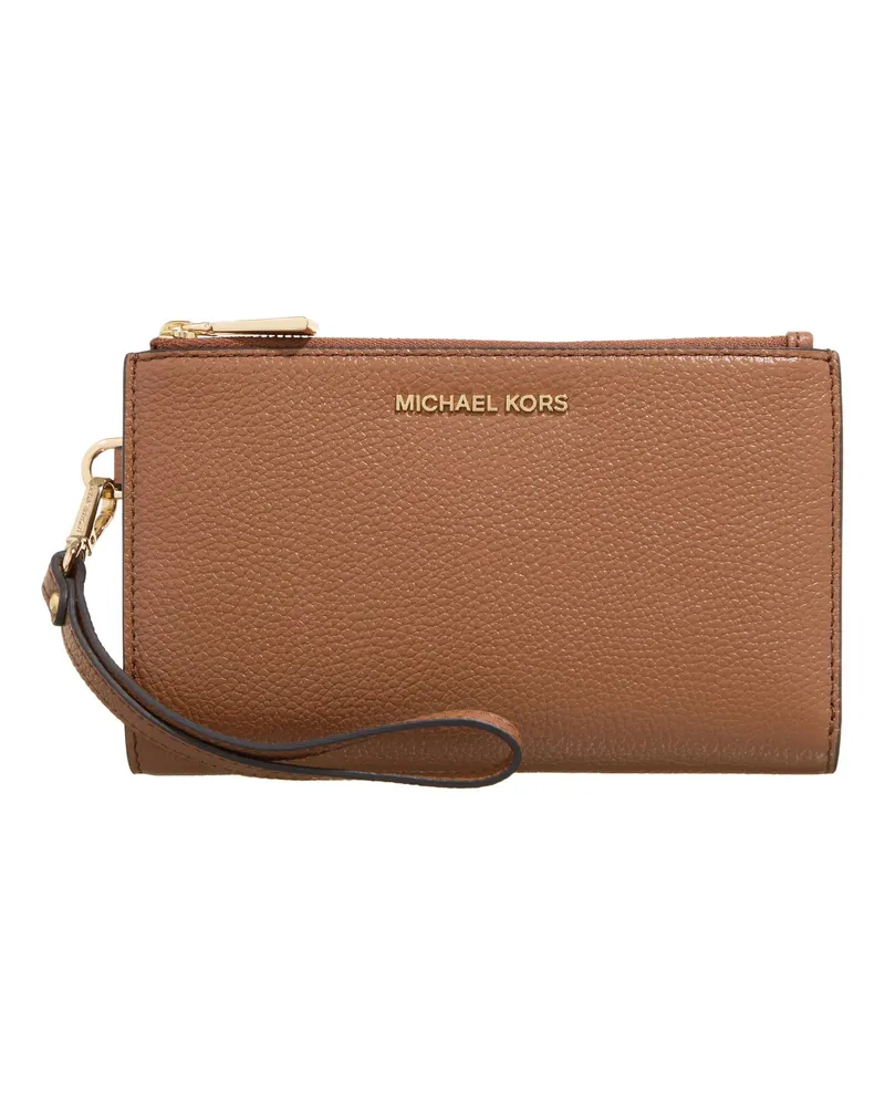 Michael Kors Portemonnaie Jet Set Dblzp Wristlet braun Braun