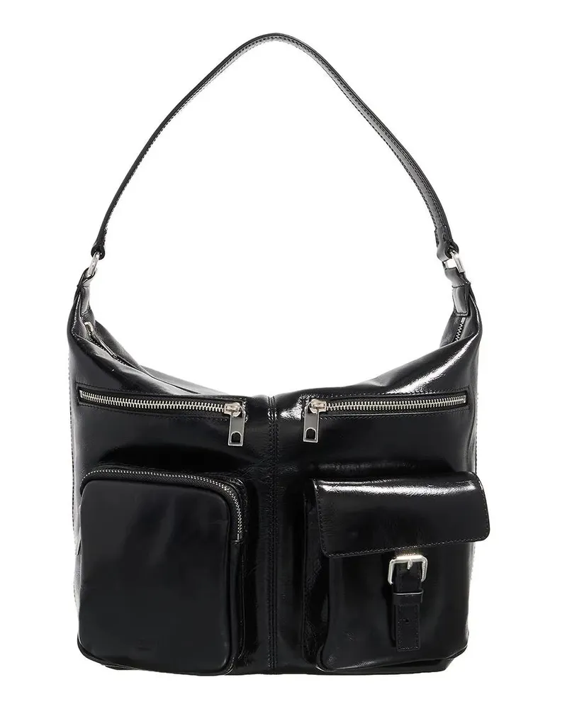 Liebeskind Hobo Bags Andrea Lack Distressed schwarz Schwarz