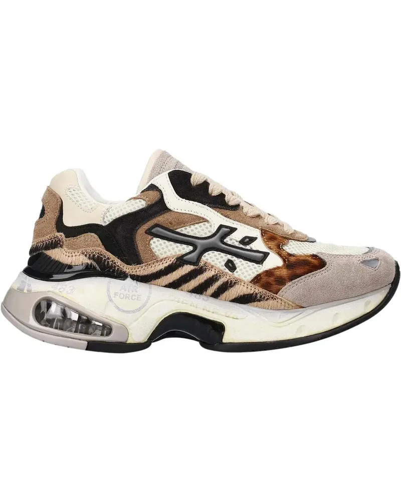 Premiata Low-Top Sneaker Contemporary Chunky Sneakers With Mixed Materials beige Beige