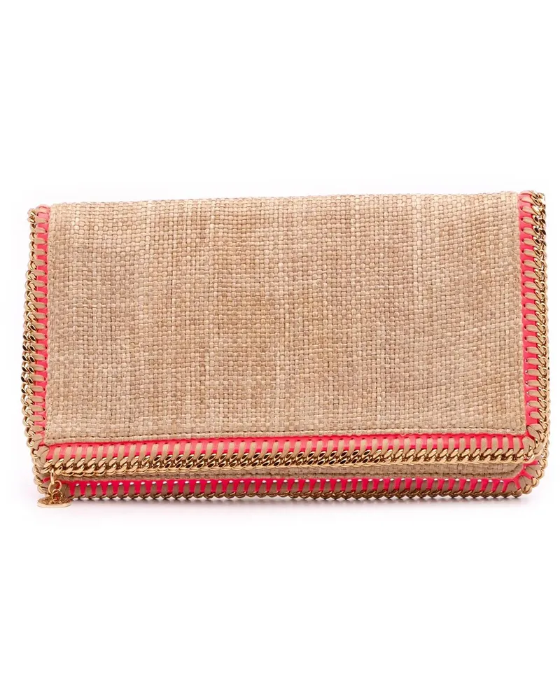 Stella McCartney Clutches Raffia Falabella Fold Over Clutch braun Braun