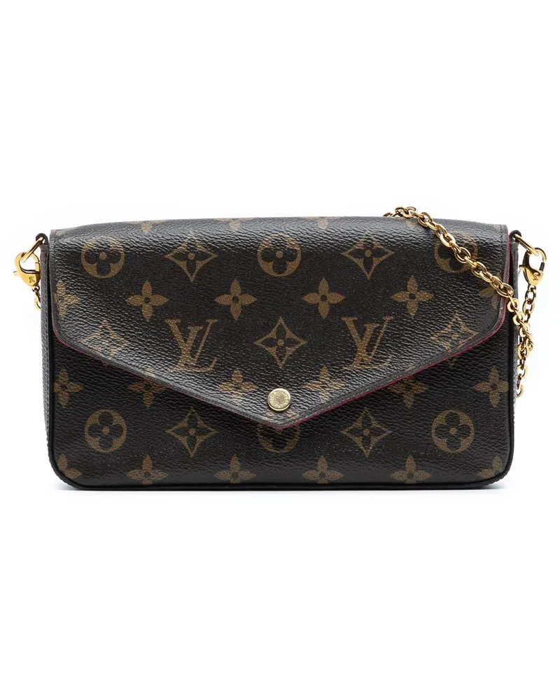 Louis Vuitton Hobo Bags Monogram Pochette Felicie braun Braun