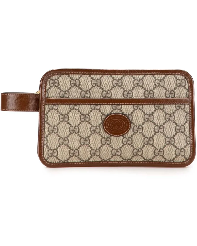 Gucci Clutches GG Supreme Interlocking G Clutch braun Braun