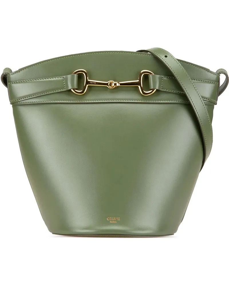 Celine Hobo Bags 2019 Leather Crecy Bucket Bag grün Grün