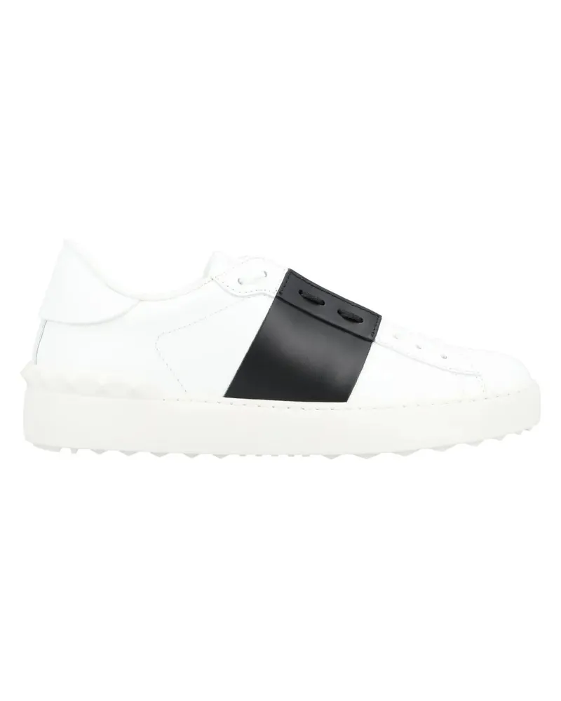 Valentino Garavani Low-Top Sneaker Calfskin Sneakers With Contrasting Bands And Rubbe weiß Weiß