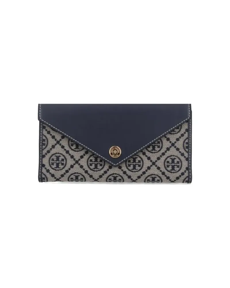 Tory Burch Portemonnaie Trifold Wallet "T Monogram" – Beige beige Beige