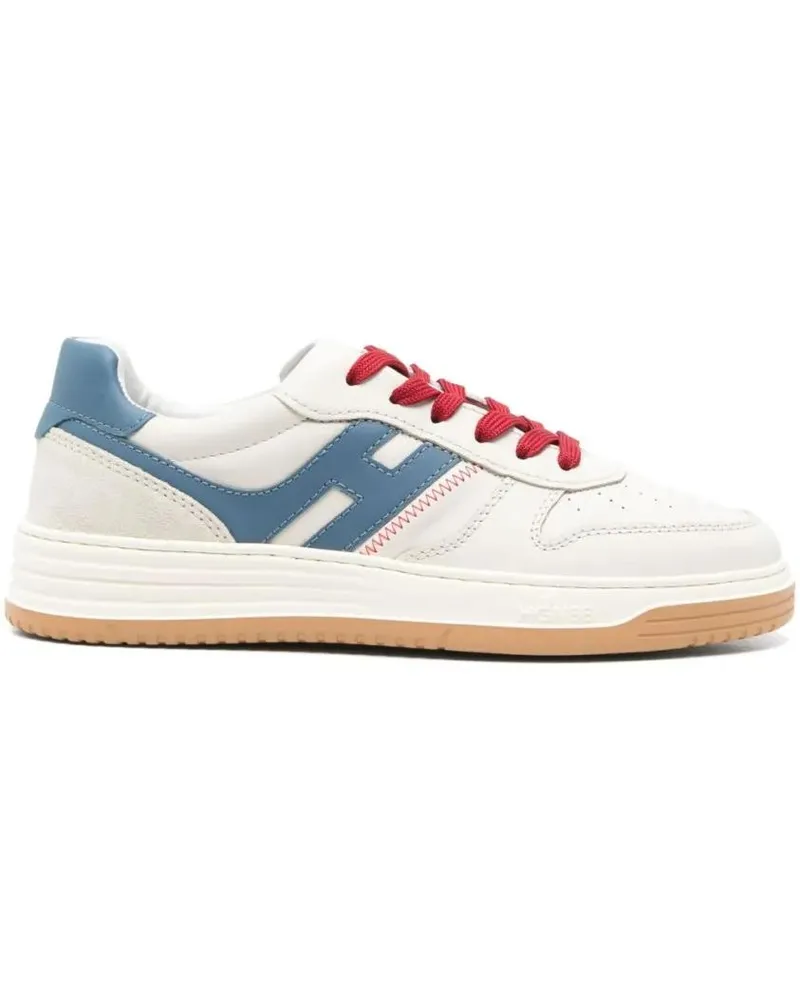 Hogan Low-Top Sneaker Panelled White Sneakers With Contrasting Accents weiß Weiß