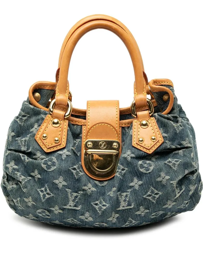 Louis Vuitton Crossbody Bags Monogram Denim Pleaty blau Blau