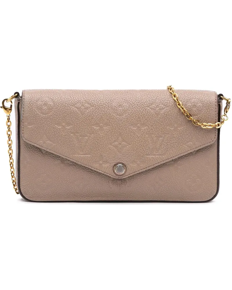 Louis Vuitton Hobo Bags Monogram Empreinte Pochette Felicie braun Braun