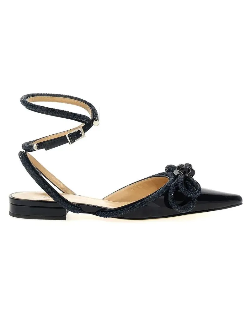 Mach & Mach Double Bow' Ballet Flats schwarz Schwarz