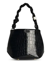 Ganni Beuteltaschen 'Bou Cocco' Bucket Bag In Black Recycled Leather B Schwarz