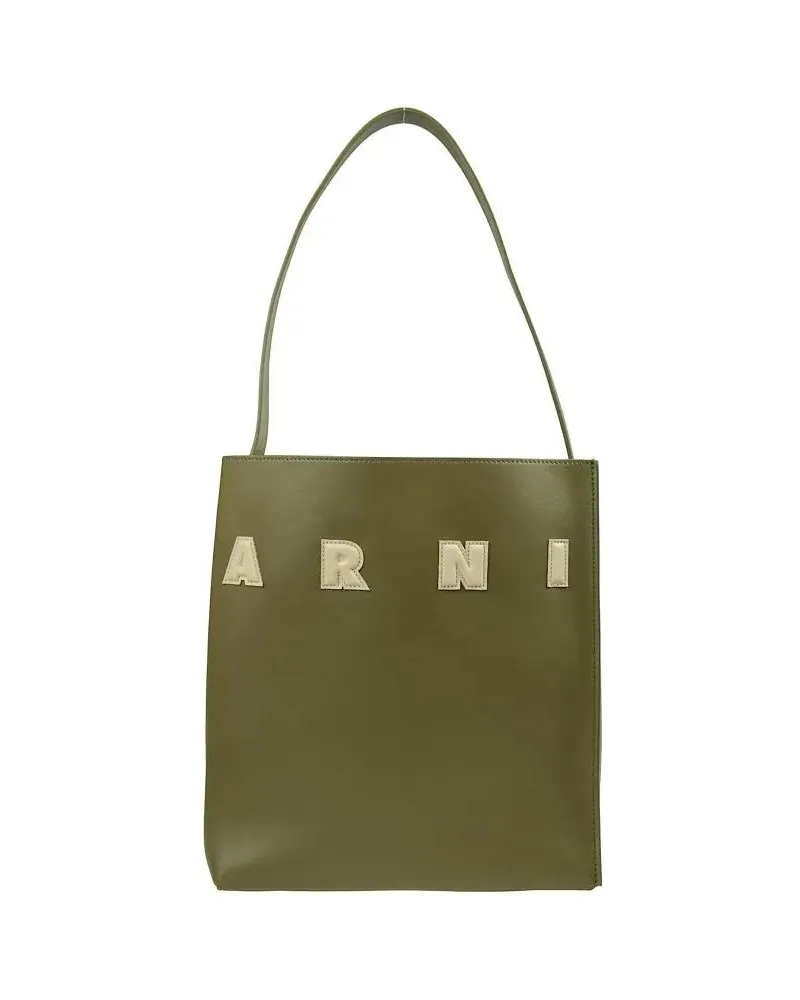 Marni Hobo Bags Signature Top-Handle Bag grün Grün