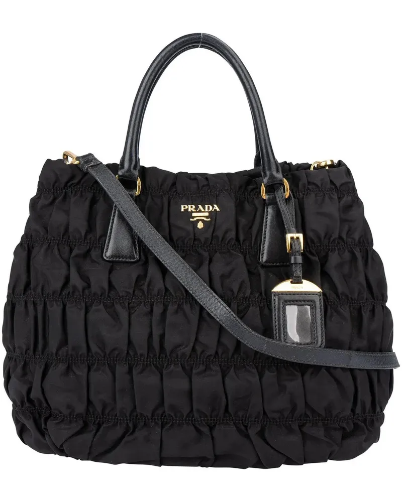 Prada Crossbody Bags  Quilted Nylon City Handbag schwarz Schwarz