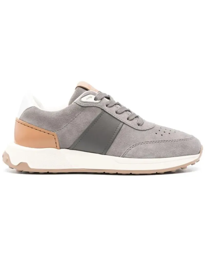 TOD'S Low-Top Sneaker Comfort-Driven Grey Sneakers With Suede And Leathe grau Grau