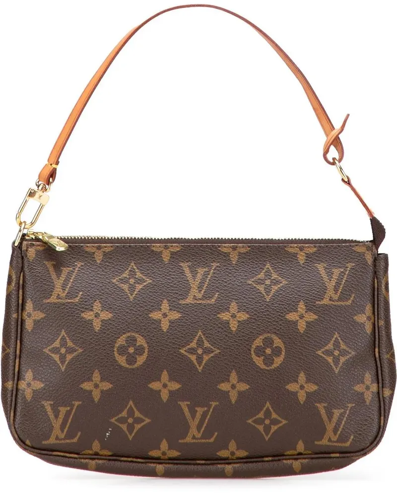 Louis Vuitton Hobo Bags Monogram Pochette Accessoires braun Braun