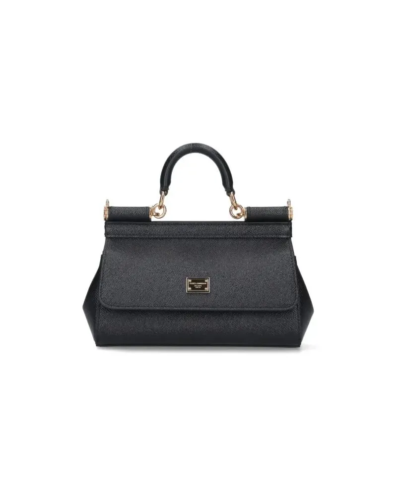 Dolce & Gabbana Hobo Bags Sicily Small Handbag – Black schwarz Schwarz