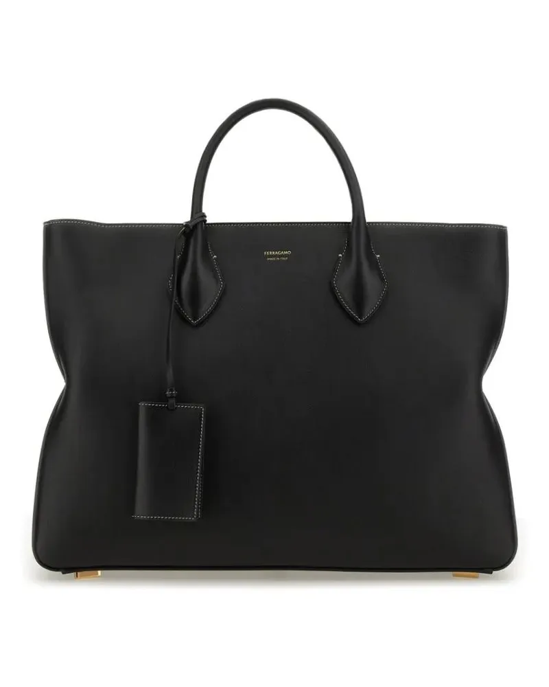 Ferragamo Shopper & Totes Large Star-Shaped Tote Bag schwarz Schwarz