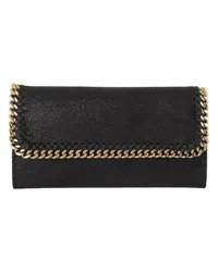 Stella McCartney Portemonnaie Falabella Cantinental Wallet Schwarz