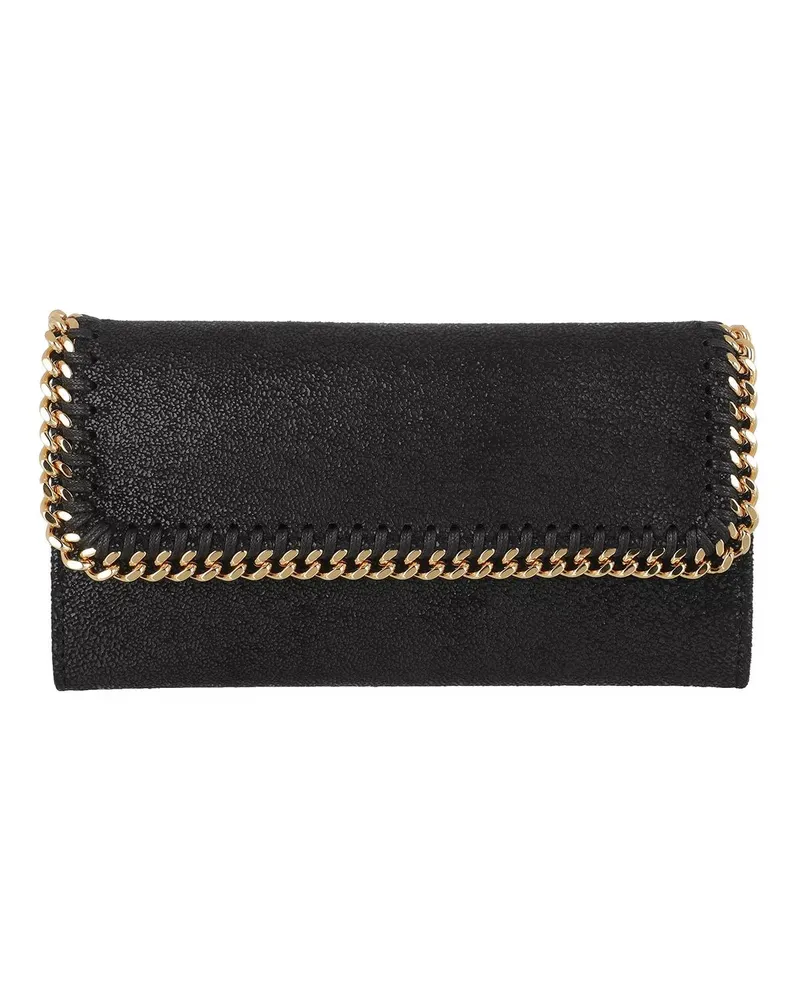 Stella McCartney Portemonnaie Falabella Cantinental Wallet Schwarz