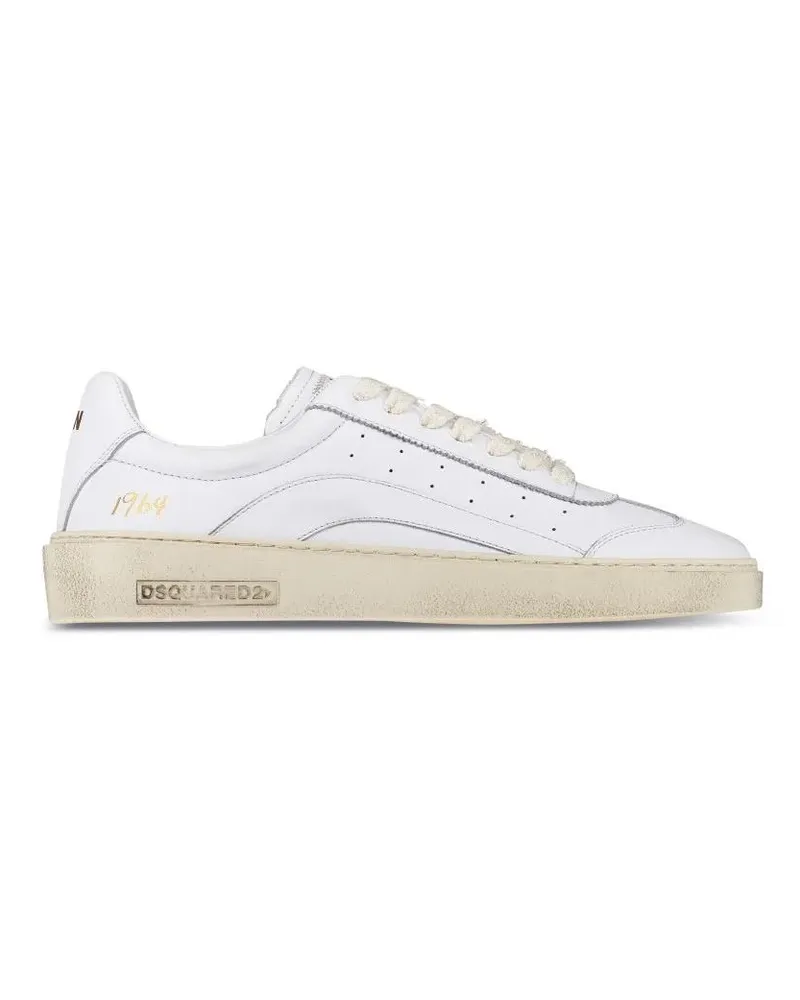 Dsquared2 Low-Top Sneaker Classic Low-Top Sneakers With Smooth Leather Upper weiß Weiß