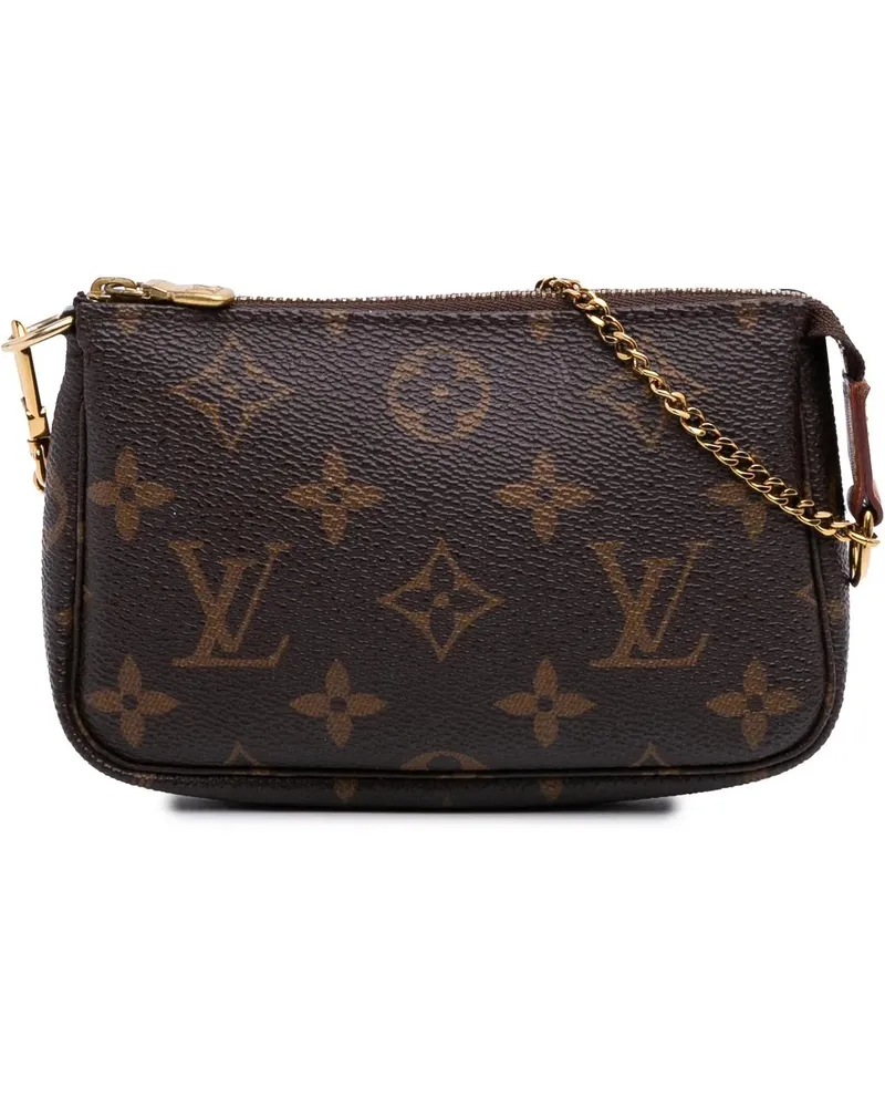 Louis Vuitton Crossbody Bags Monogram Mini Pochette Accessoires braun Braun
