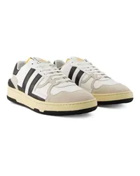 Lanvin Sneakers Clay Low Top Sneakers - Leather - White/Black Weiß