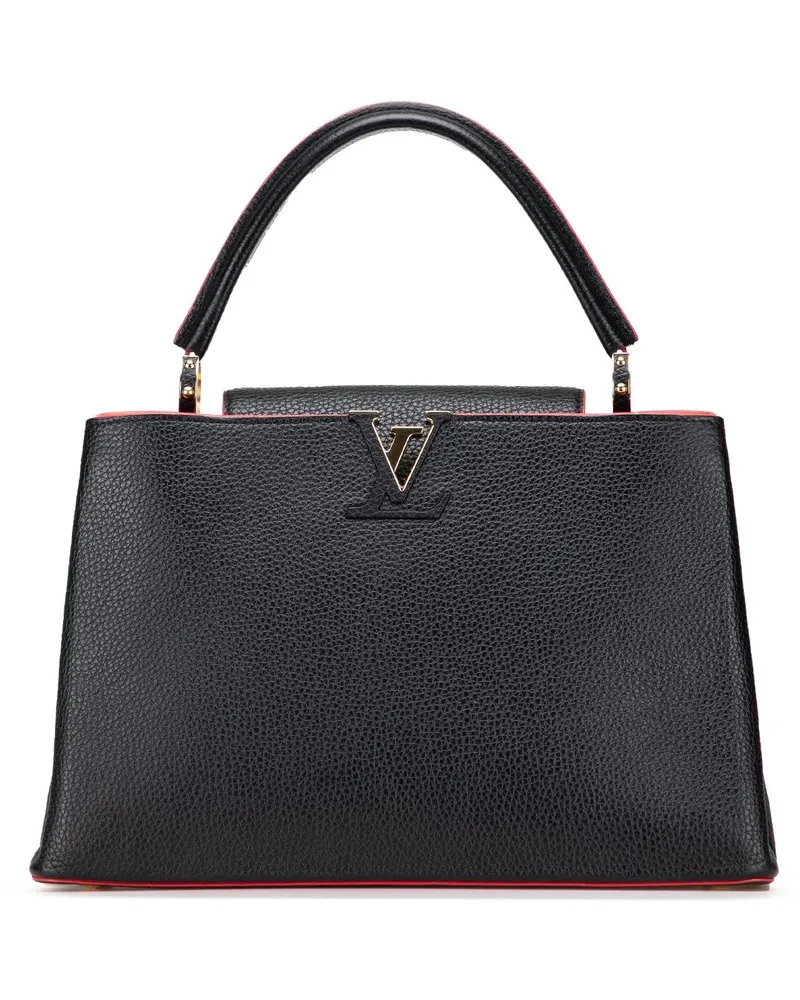Louis Vuitton Hobo Bags Taurillon Capucines MM schwarz Schwarz