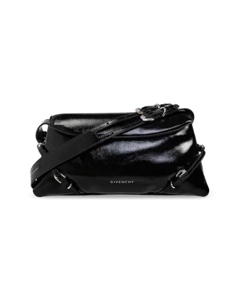 Givenchy Hobo Bags Glossy Finish Shoulder Bag schwarz Schwarz