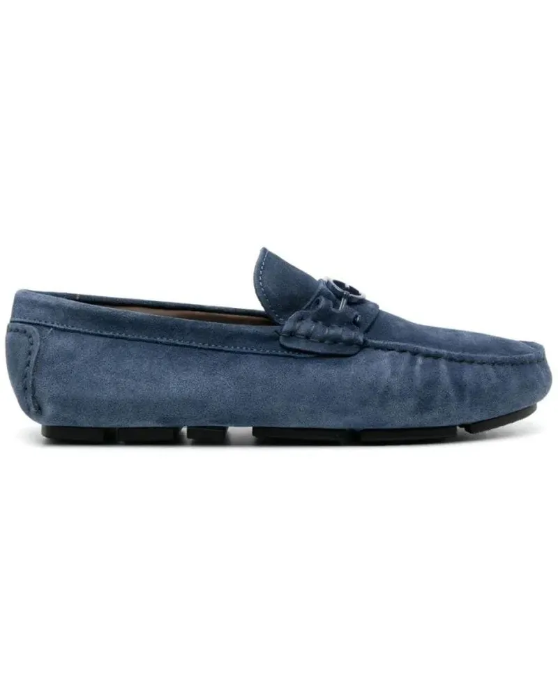 Baldinini Loafer Blue Closed Flats Loafers blau Blau