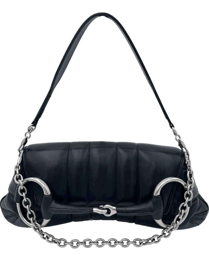 Gucci Hobo Bags  Horsebit Monogram - Beige schwarz Schwarz