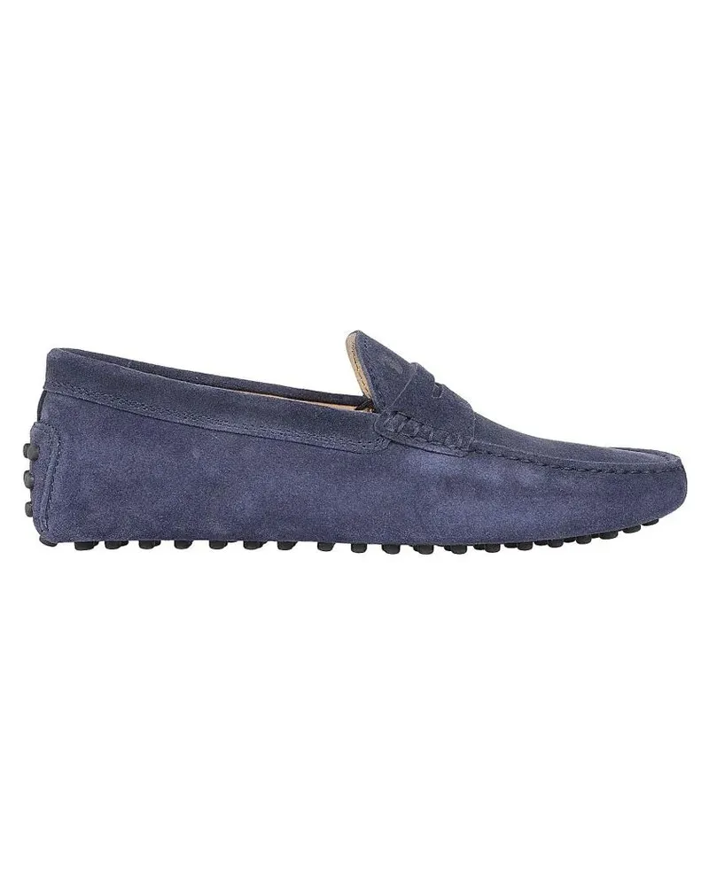 TOD'S Loafer Streamlined Leather Moccasin Loafers With Pebble O blau Blau