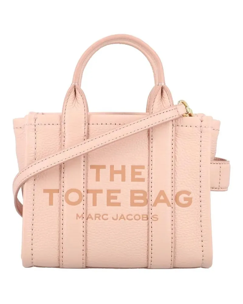 Marc Jacobs Shopper & Totes The Mini Tote Leather Bag pink Rosa