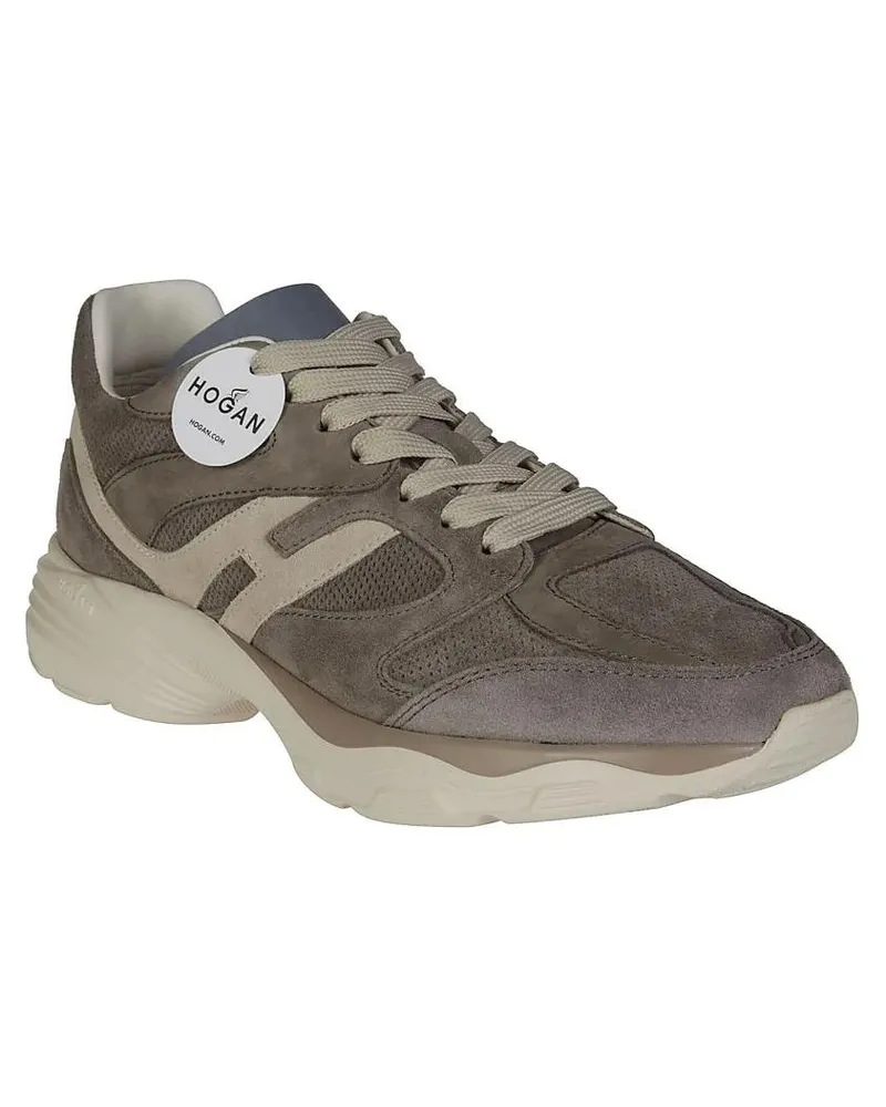 Hogan Low-Top Sneaker Layered Suede And Mesh Casual Sneakers beige Beige