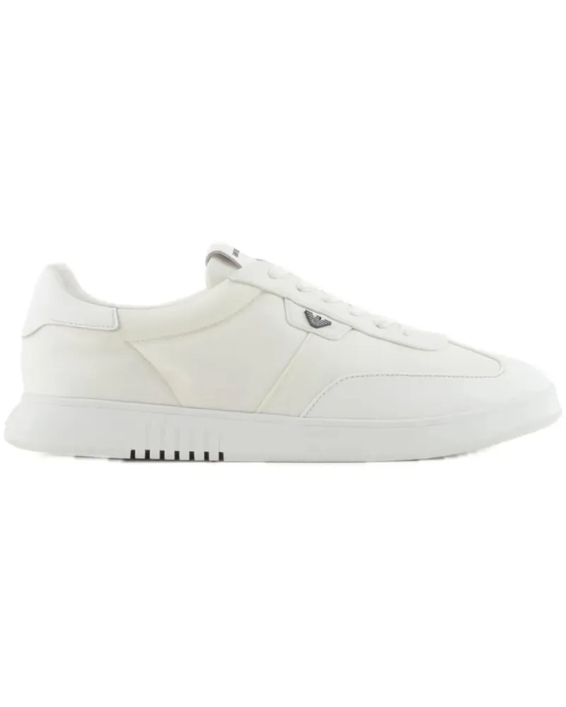 Emporio Armani Low-Top Sneaker Basic Nylon Sneaker White weiß Weiß