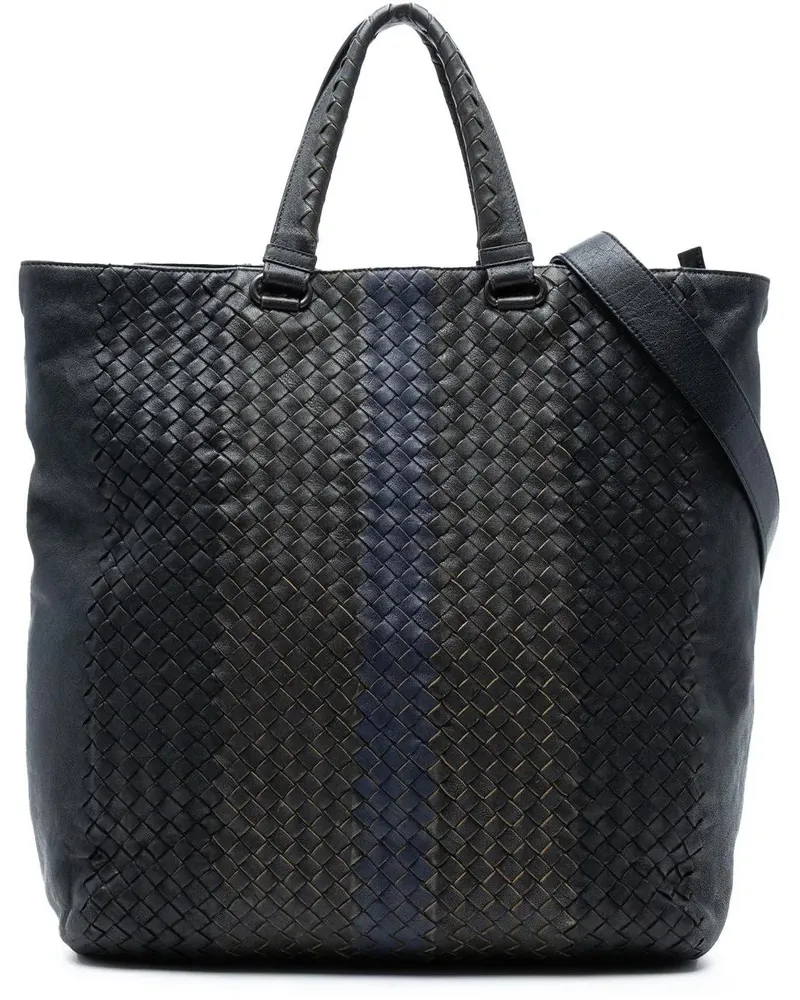 Bottega Veneta Hobo Bags Tricolor Nappa Intrecciato Convertible Tote schwarz Schwarz
