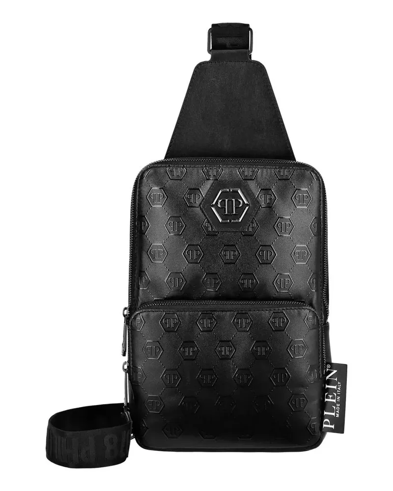 Philipp Plein Hobo Bags Umhängetasche Monogram schwarz Schwarz