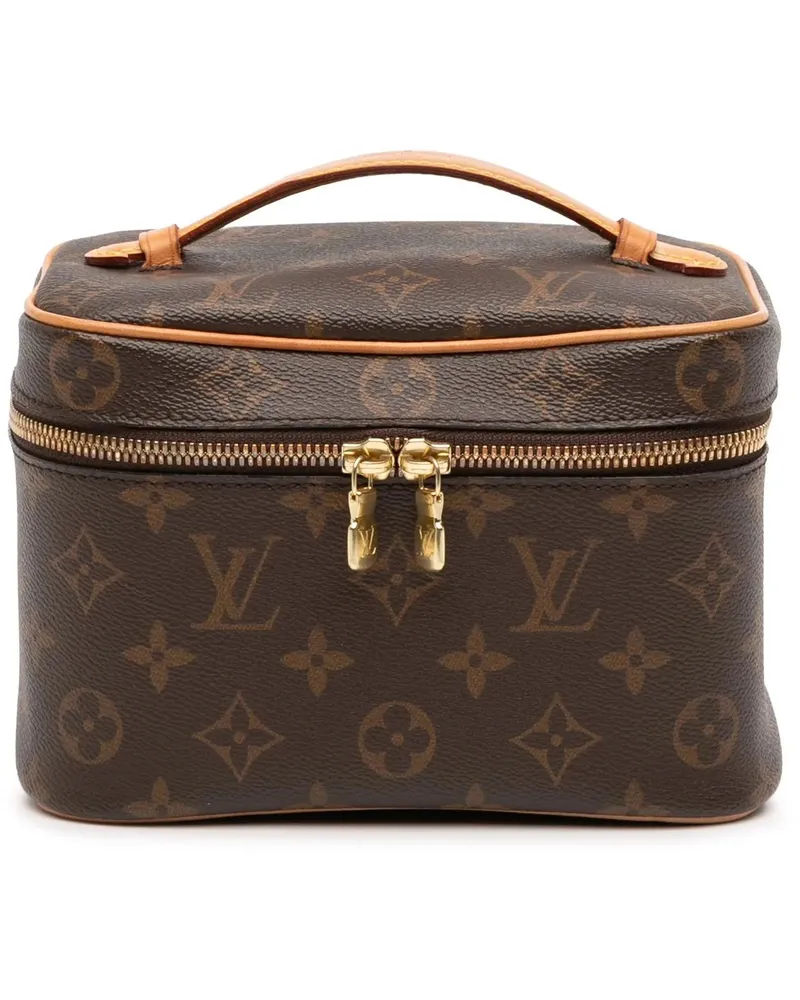 Louis Vuitton Kosmetiktaschen Monogram Nice Mini Vanity Case braun Braun
