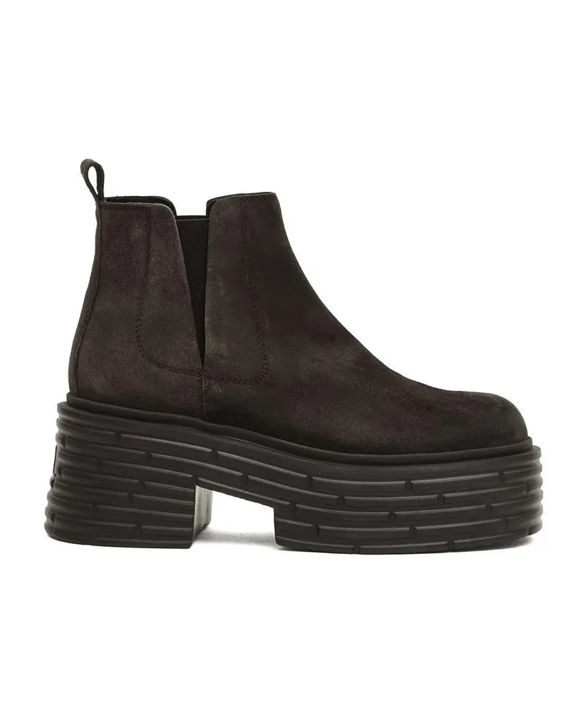 Attilio Giusti Leombruni Stiefel Water-Resistant Suede Chunky Platform Ankle Boots braun Braun