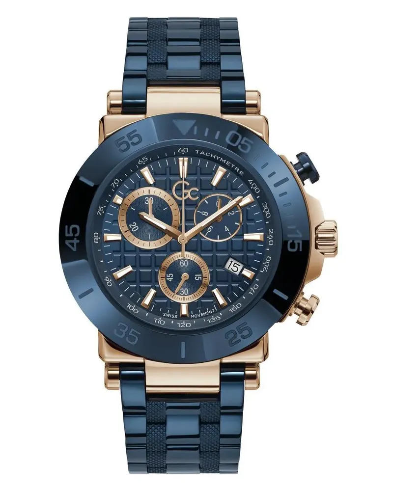 Gc Uhren Quartz Chronograph  One blue Blau