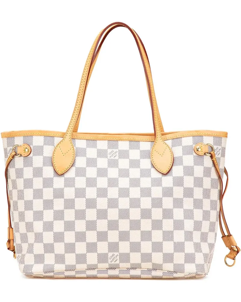 Louis Vuitton Shopper Damier Azur Neverfull PM weiß Weiß