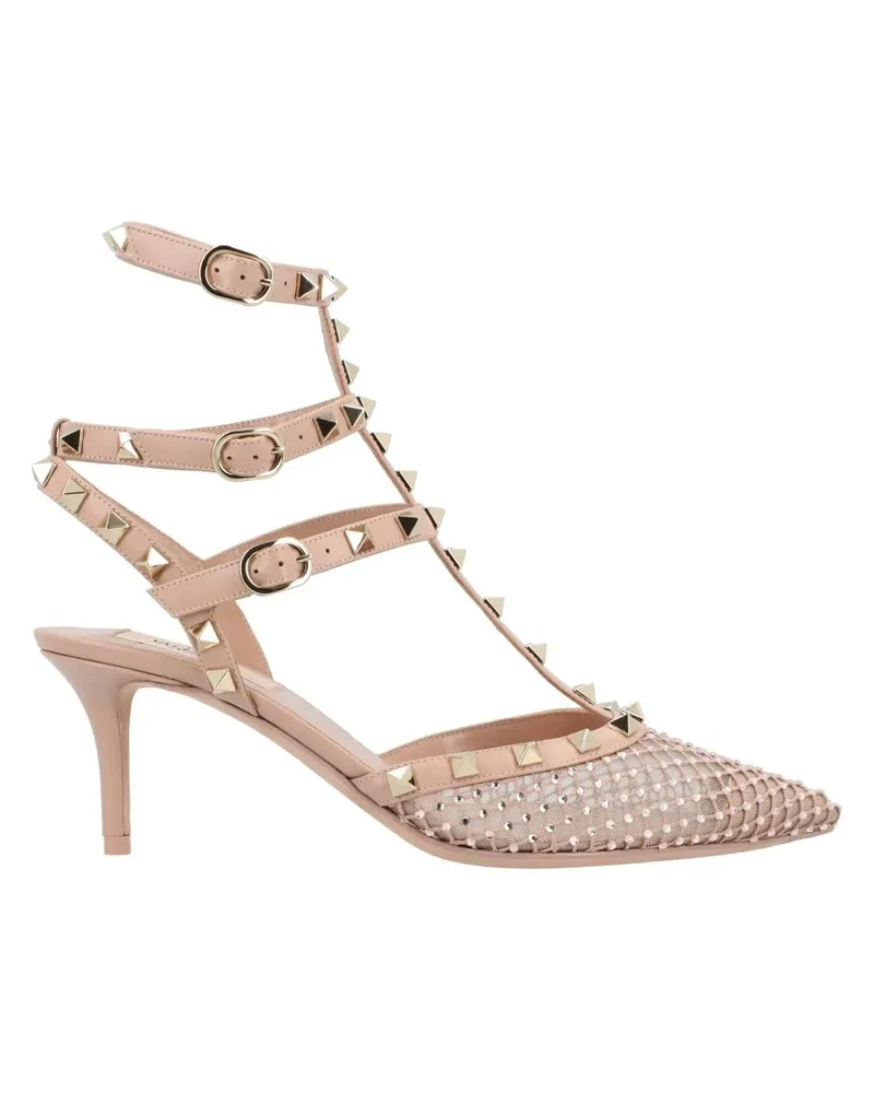 Valentino Garavani Hohe Schuhe Rockstud Hill Pumps Multicolored beige Beige
