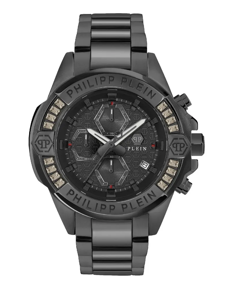 Philipp Plein Uhren Quarz-Chronographenuhr The $Kull Chrono black Schwarz