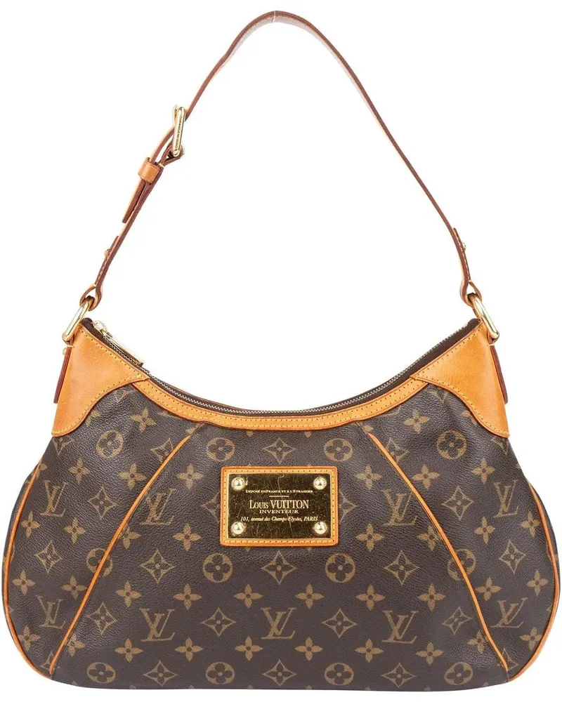 Louis Vuitton Crossbody Bags  Canvas Monogram Thames GM Shoulder B braun Braun