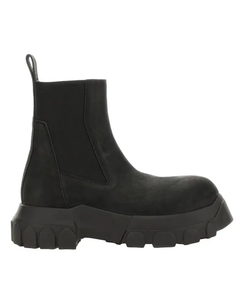 Rick Owens Stiefel Leather Boot schwarz Schwarz