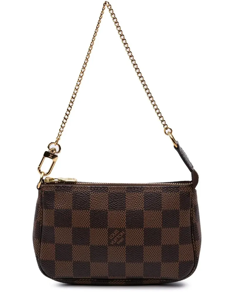 Louis Vuitton Crossbody Bags 2021 Damier Ebene Mini Pochette Accessoires braun Braun