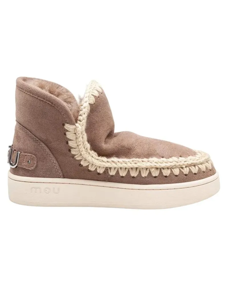 Mou Stiefel New Eskimo Nubuck Sneakers With Metal Logo braun Braun