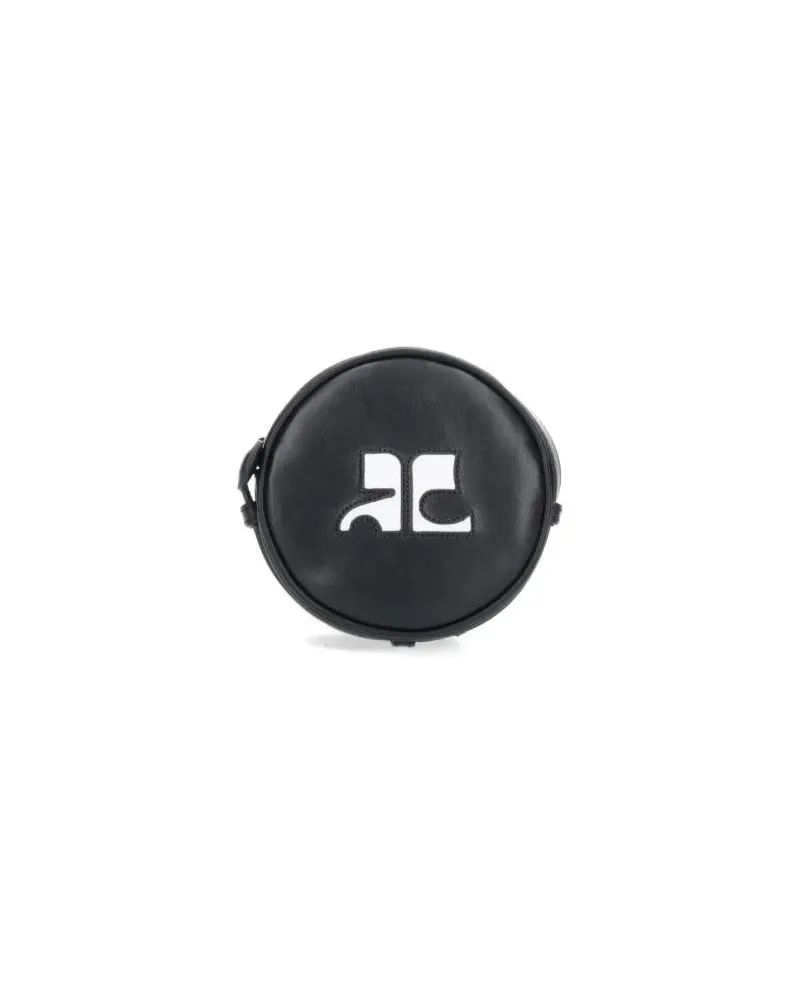 Courrèges Hobo Bags "Reedition Circle" Mini Bag – Black schwarz Schwarz