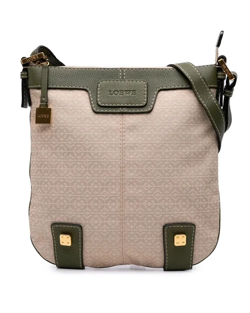 Loewe Hobo Bags Anagram Canvas New Road Crossbody braun Braun