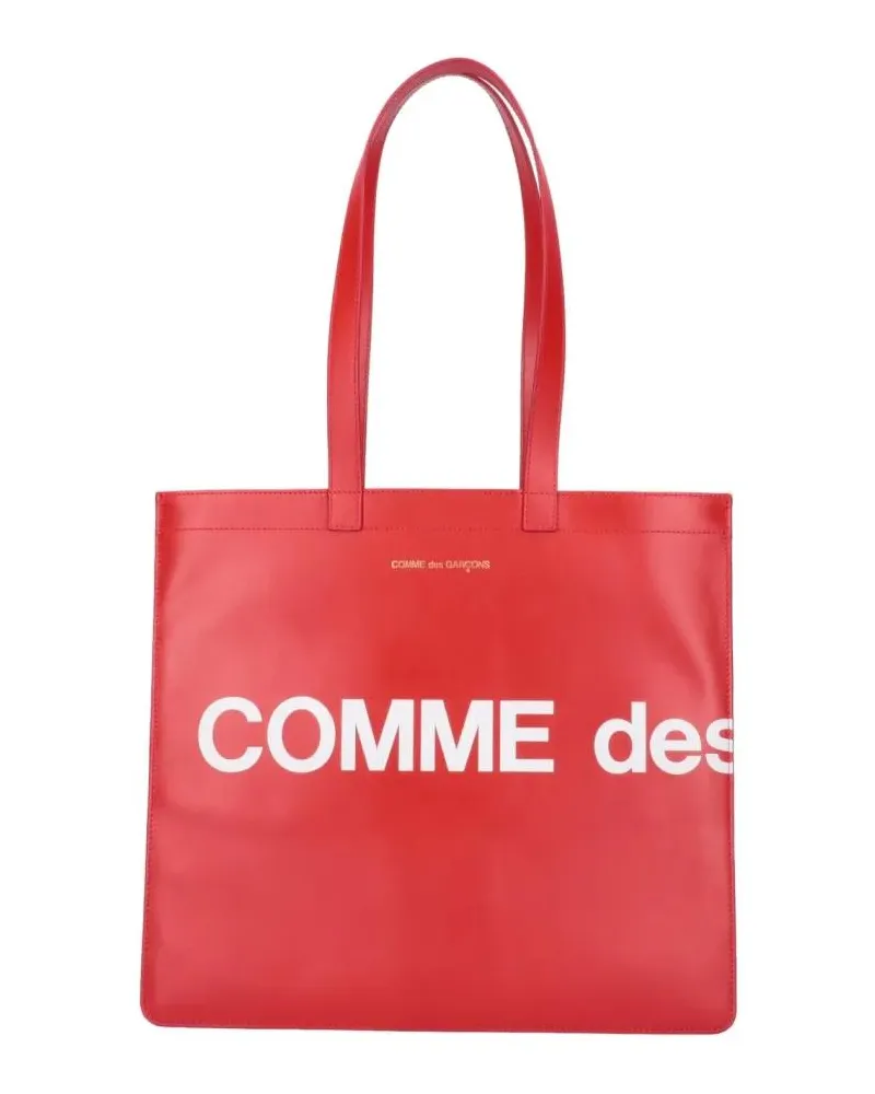 Comme des Garçons Shopper & Totes "Logo" Wallet Tote Bag rot Rot